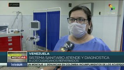 Venezuela: sistema sanitario brinda atención a repatriados