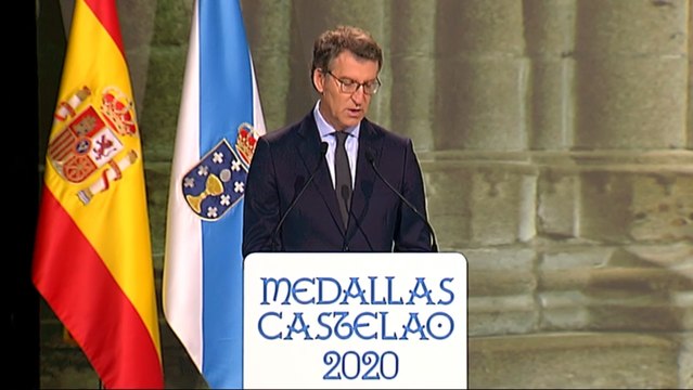 Feijóo ensalza la red de solidaridades de los gallegos