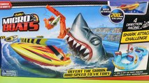 Zuru Micro Boats Racing Track Kids Toy Shark Attack Shark Eats Lightning McQueen & Disney Cars Mater