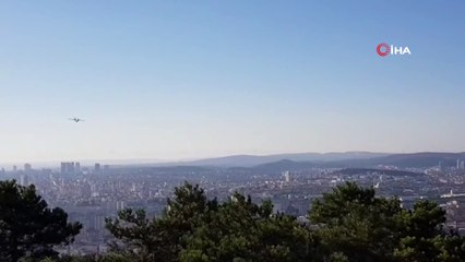 Amfibik yangın söndürme uçağı İstanbul’da ilk kez kullanıldı