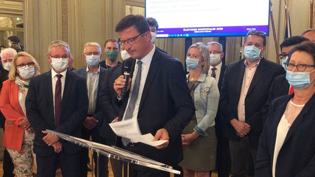 Municipales à Cherbourg : Benoit Arrivé proclame les résultats