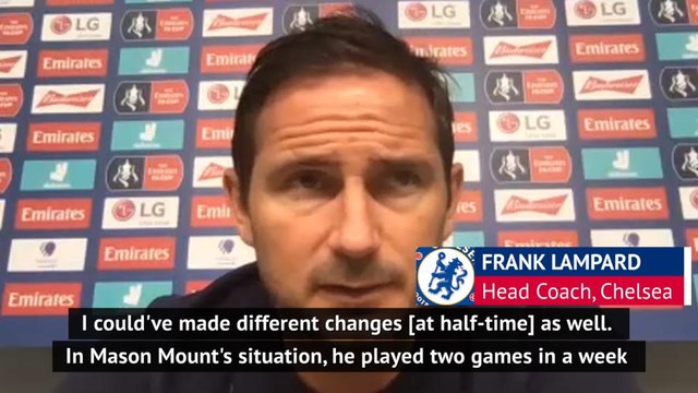 Hauled off at half-time but Lampard backs his youngsters to be 'top players'