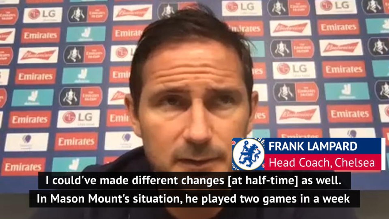 Hauled off at half-time but Lampard backs his youngsters to be 'top players'