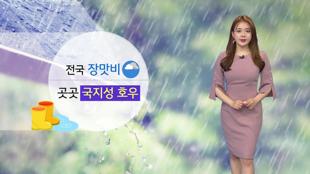 [날씨] 오늘 장마전선 영향 곳곳 국지성 호우...야간에 집중 / YTN