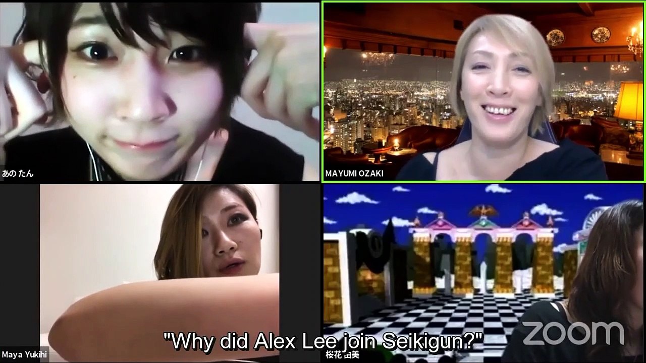 Seikigun burying Alex Lee in shoot - Oz Academy