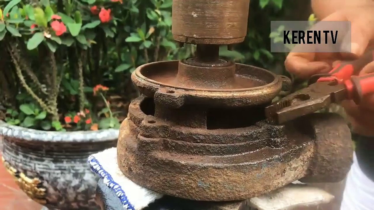 Memperbaiki Mesin Pompa Air Karatan, Jadi Baru Kembali