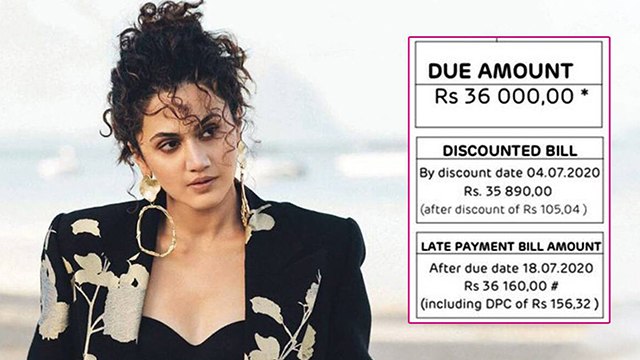 Taapsee Pannu को अपना बिजली बिल देख कर लगा झटका | Taapsee Pannu Shocking Electricity Bill | Boldsky