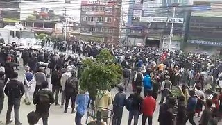Political movement inf Nepal (Kathmandu (Baneshwor Strike)