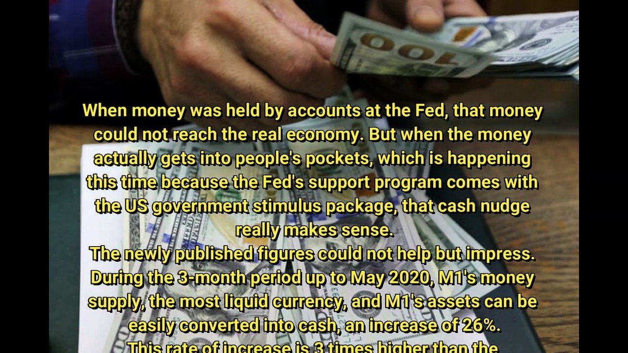 The large amount of money that Americans are holding will help the economy recover quickly