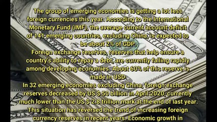 The Covid-19 pandemic is making foreign currency reserves of emerging countries decrease rapidly