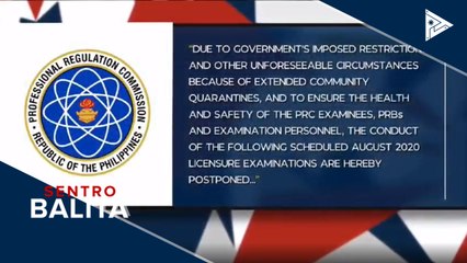 PRC, inurong ang licensure exams sa 2021
