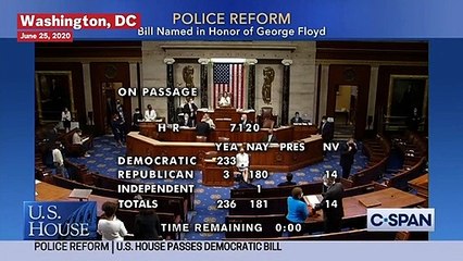 Download Video: Police Reform Bill Passes House as Democrats Try to Pressure GOP Amid Standoff