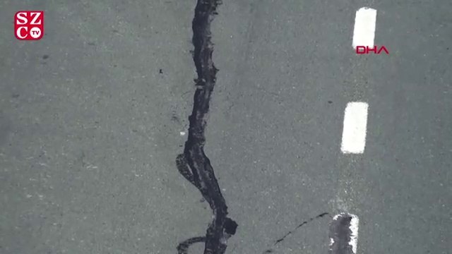 Karadeniz'de sahil yolunda 'çatlak' tehlikesi