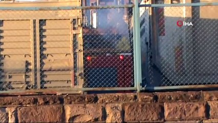 Konya’da park halindeki kamyonda yangın