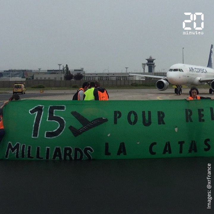 Orly : Des militants écologistes d’Extinction Rebellion s’introduisent sur les pistes de l’aéroport