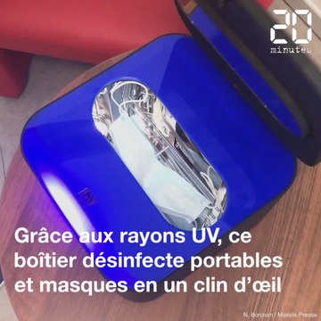 Coronavirus: Ce boîtier désinfecte masques et téléphones en quelques secondes grâce aux UV