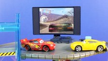 Disney Cars 3 Batman Lightning McQueen Battles Lemons At Rust-Eze Racing Center Races Jackson Storm