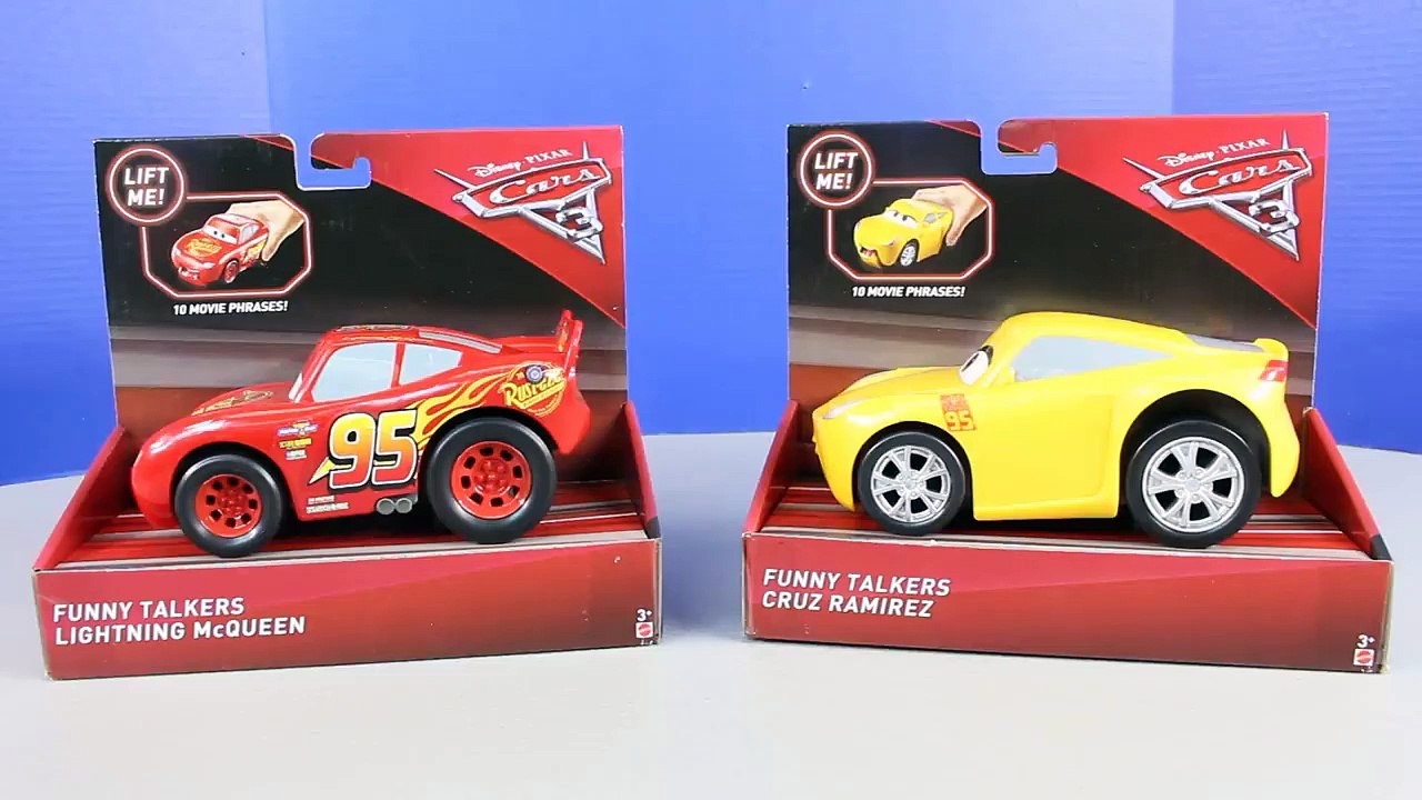 Disney Cars 3 Collection Funny Talkers Lightning McQueen Cruz Ramirez