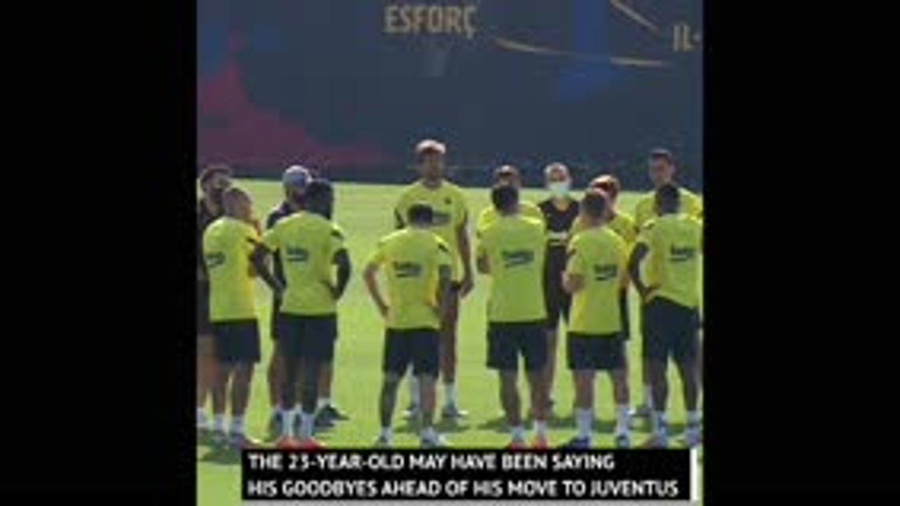 Arthur says goodbye to Barcelona team-mates ahead of Juve switch