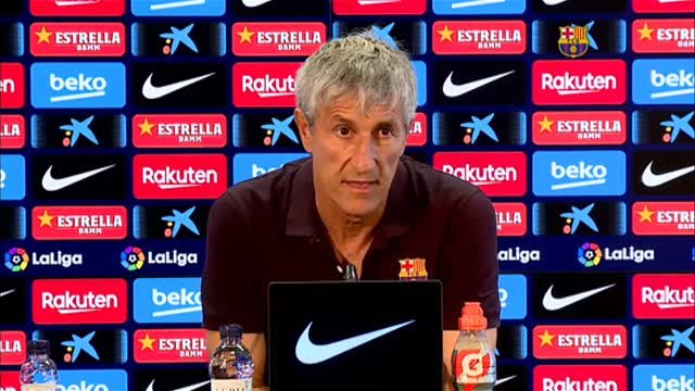 Setién dice que la relación con la plantilla es buena y que las discrepancias son normales cuando no hay victorias