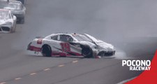 Brandon Jones wrecks on Lap 1 in Xfinity Series race at Pocono