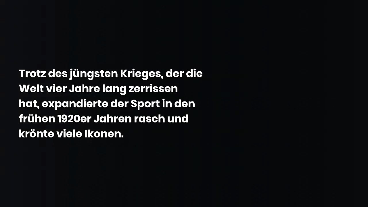 Wer waren die Sportstars vor 100 Jahren?