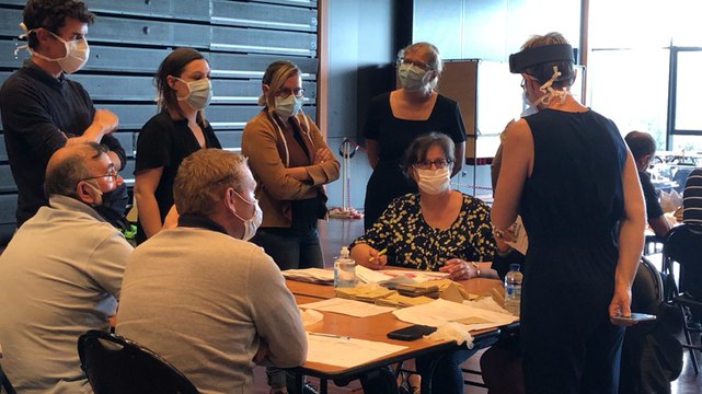 Soirée électorale du second tour des municipales