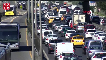İstanbul'da trafik yoğunluğu