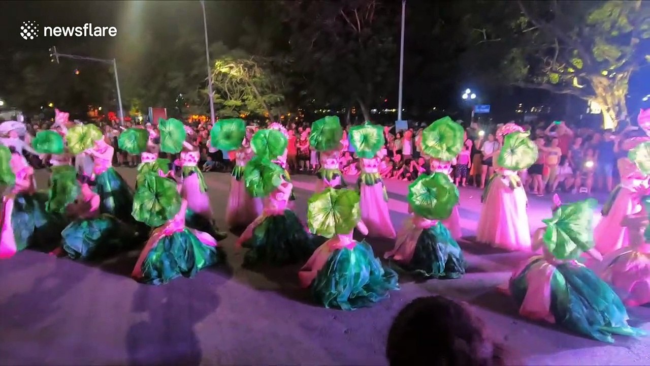 Vietnam's Grand Festival features humans being used as a skipping rope