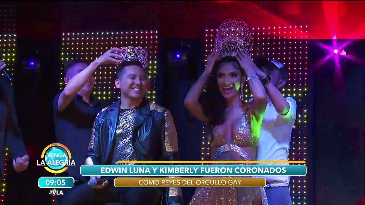 Edwin Luna y Kimberly Flores fueron coronados como reyes de la comunidad LGBTTTI+.| Venga La Alegría