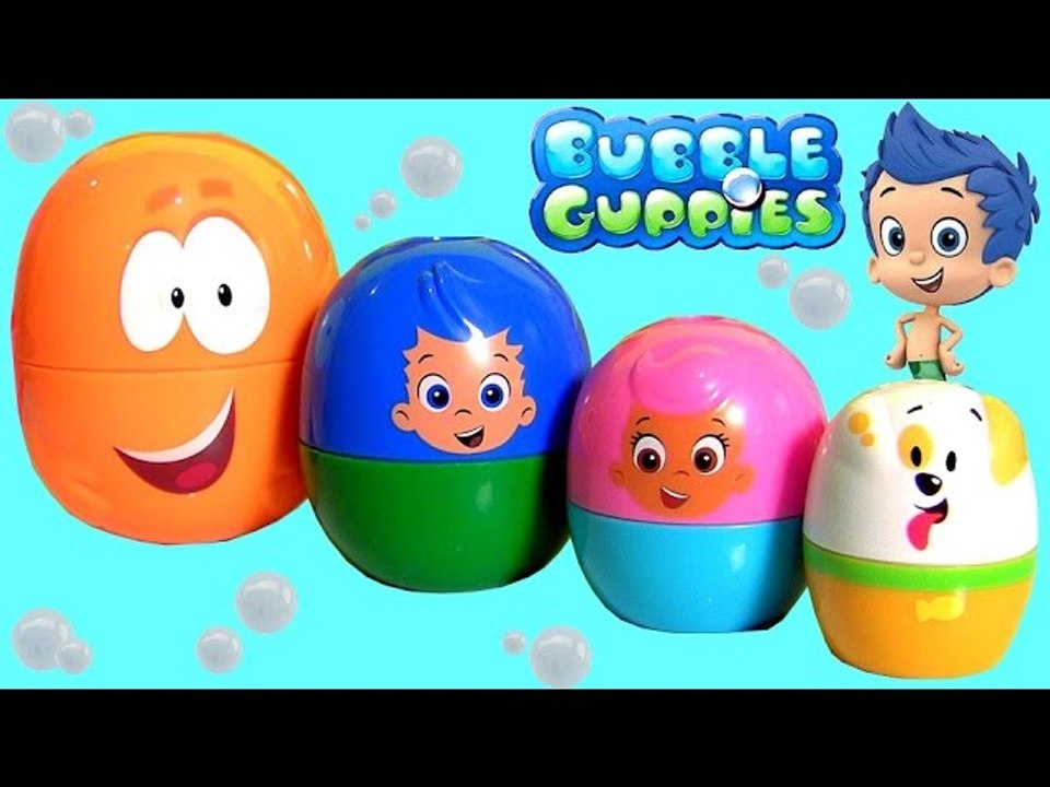 Bubble Guppies Stacking Cups Surprise Eggs Nickelodeon Mr. Grouper and