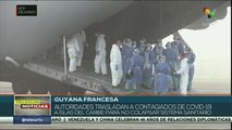 Trasladan a contagiados de Covid-19 de Guyana Francesa a otros países