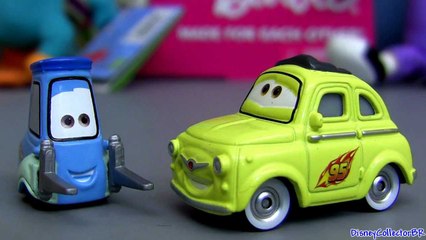 Luigi and Guido diecasts -10 and -11 from Disney Cars 2 Pixar Mattel figure toy review