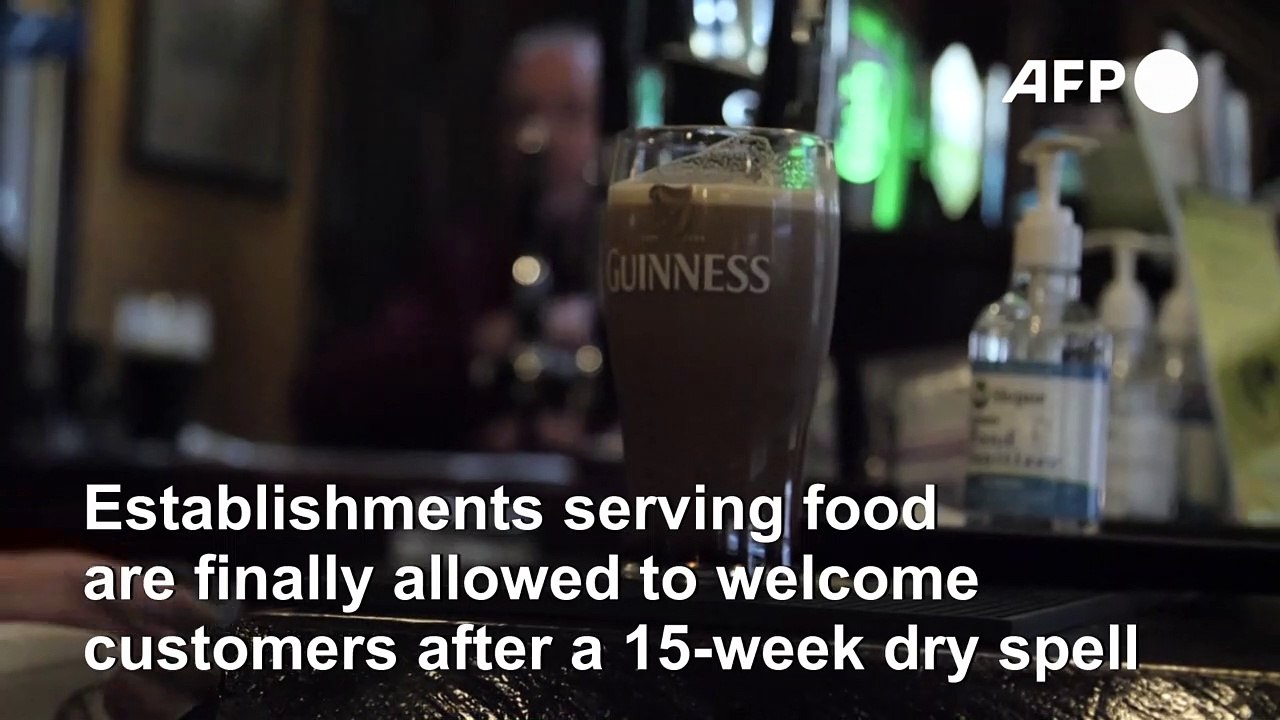 Cheers! Irish pubs reopen as end of lockdown nears