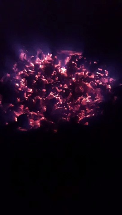 Feuerschale mit Glut