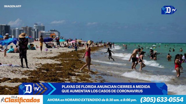 Playas de Florida anuncian cierres a medida que aumentan los casos de Covid-19 | El Diario en 90 segundos