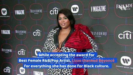 Lizzo Praises Beyoncé as She Accepts BET Award