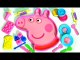 Giant Peppa Pig Head Play-Doh Mold 'N Play 3D Figure Maker Peppa's Face with Softee Dough and Play-Doh