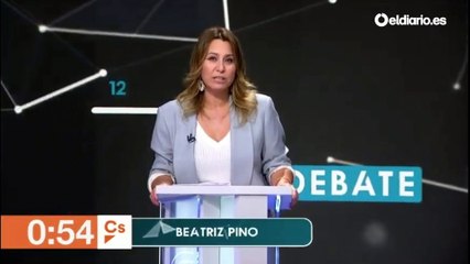 Minuto inicial de Beatriz Pino (Ciudadanos)