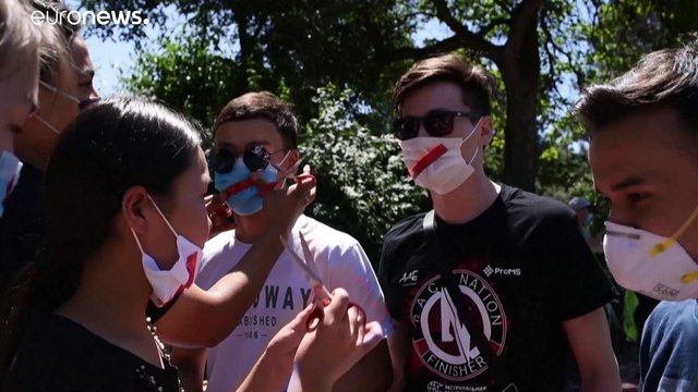 Демонстрация в Бишкеке против закона о манипуляции информацией