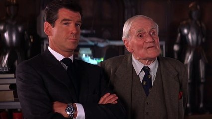 James Bond THE WORLD IS NOT ENOUGH movie clip - Desmond Llewelyn’s last scene as Q