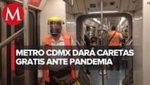 Metro de CdMx regalará desde mañana caretas a usuarios como medida por coronavirus