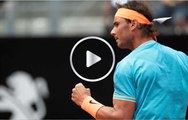 Bestial globo entre las piernas de Rafa Nadal contra Novak Djokovic