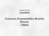 Concours d’automobiles fleuries, retour (Concurso de coches con flores, retorno) [1899]