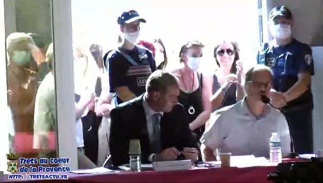 1er conseil municipal du nouveau maire de TRETS - PASCAL CHAUVIN ELU 3JUILL2020