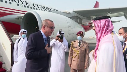 Cumhurbaşkanı Erdoğan Katar'a geldi - DOHA