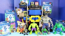 Imaginext Batman And Hulk Family Open Up Smurfs And TMNT Blind Bags At Batcave
