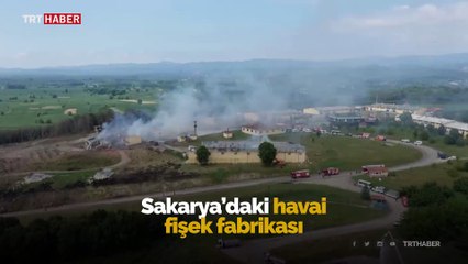 TRT Haber patlama bölgesini havadan görüntüledi