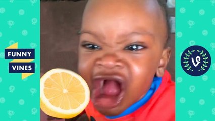 TRY NOT TO LAUGH - Kids Reacts To Sour Compilation _ Funny Baby Videos June 2018