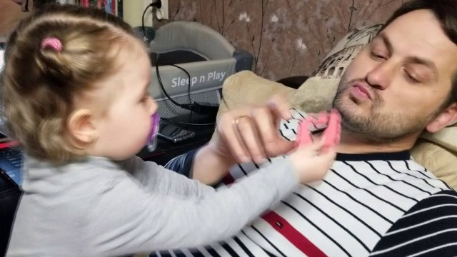 CUTE BABY Can't Stop LAUGHING at Dad - Cute Toddler Lile